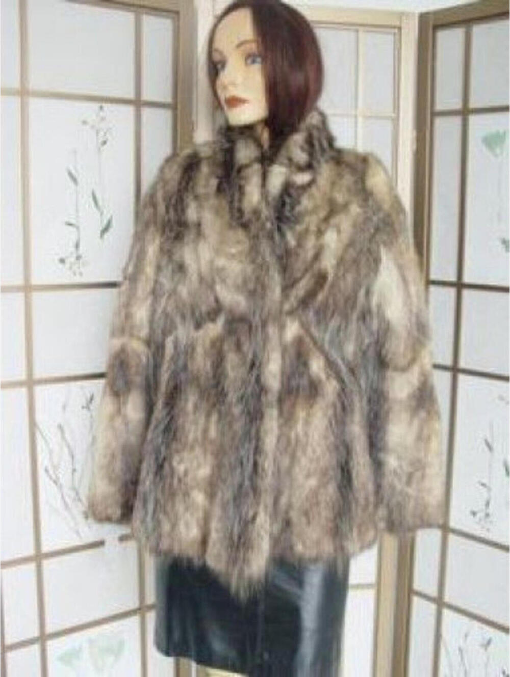 EXCELLENT OPOSSUM FUR JACKET COAT FOR WOMEN 4